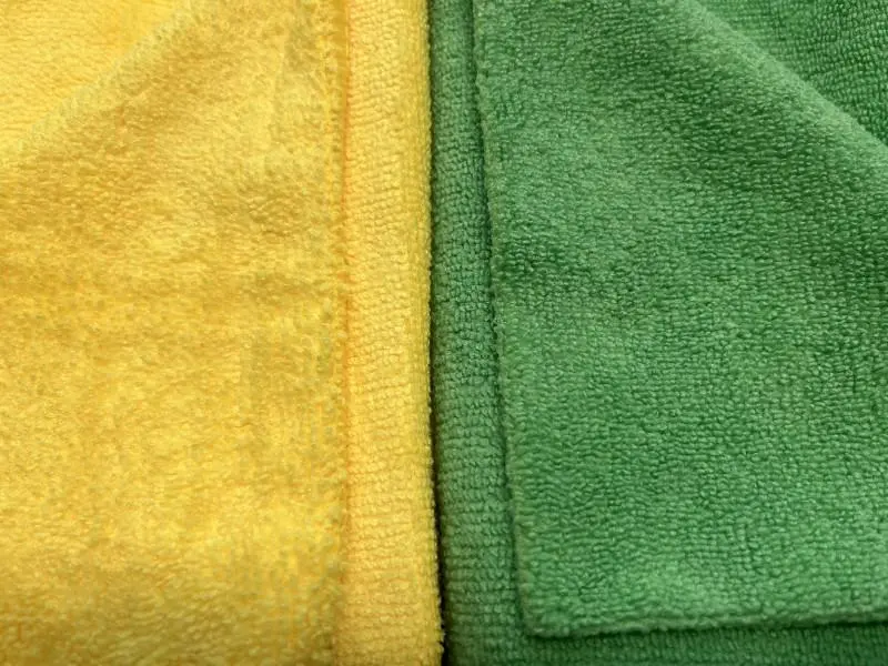 microfiber drying towel comparison showing soft plush and twist loop textures for scratch-free car drying